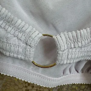 Aerie Pastel Lilac Purple Lace Bandeau O Ring Back Bralette XL thumbnail 5