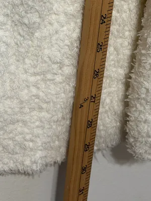 Aerie Matching Sweater Set Cream White Fuzzy Fluffy Marshmallow Medium & Pants thumbnail 9