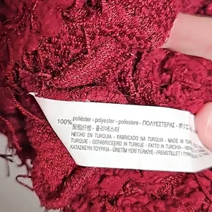 NWOT Zara burgundy red fuzzy popcorn warm sweater sz Small thumbnail 7