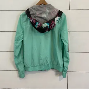 Empyre Hooded Wind Breaker Jacket. Size Large. Green thumbnail 2
