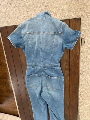 Good American Women’s Light Blue Denim Jumpsuit Jeans thumbnail 9