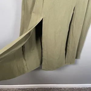 Umgee Cotton‎ Midi Maxi Dress Women's Large Pin Tuck Sleeves Buttons Lagenlook thumbnail 5