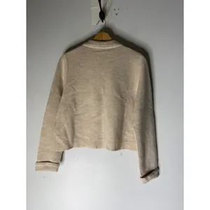 Seanne Betty cardigan textured beige crochet knit detail size small thumbnail 2