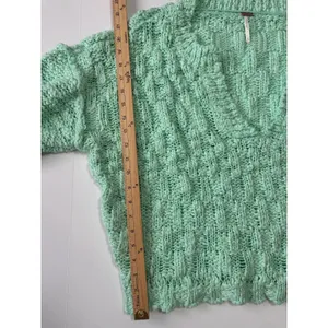 Free People Josephine Cotton Pullover Sweater Large Frozen Melon c3315 Boho‎ thumbnail 5