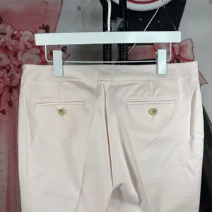 Banana Republic Pants Womens 14 Light Pink Wide Leg Snow Day High Rise Cropped thumbnail 7