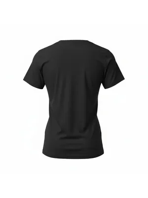 Mischief Made Women’s Octopus Pinup Girl Graphic T-Shirt Black XL thumbnail 2