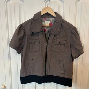 Maurices Black And White Short Sleve Jacket Size XL‎ thumbnail 1