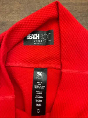 Beach Riot Piper Legging Red Waffle Women’s Small Sport Leggings thumbnail 2