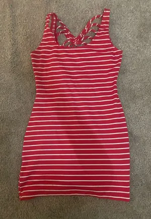 Summer mini dress Red Size L thumbnail 1
