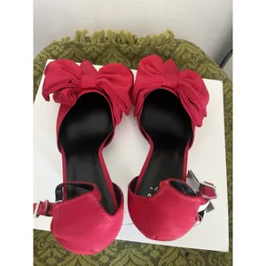 A New Day Women's Grace Red Bow Pumps with Memory Foam Insole 8.5 thumbnail 6