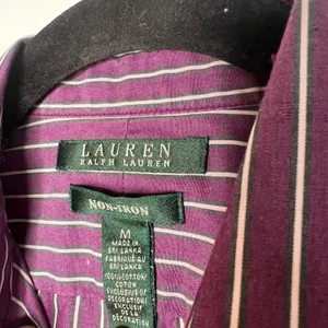 Lauren Ralph Lauren Stripe Button Down Size Medium thumbnail 3