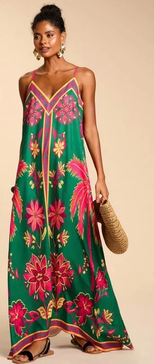 Maxi dress Green thumbnail 1