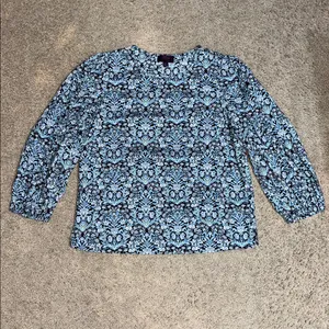 J. Crew Liberty‎ Fabric Sambourne Floral Ruffle Puff Sleeve Blouse Medium thumbnail 3