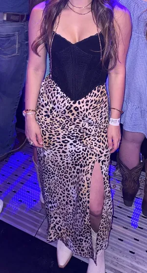 No Boundaries Cheetah skirt thumbnail 1