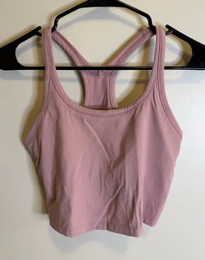 Pink cropped tank  thumbnail 1