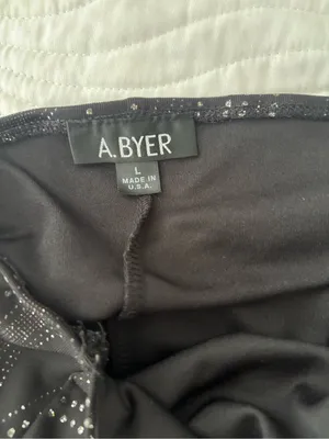 A Byer Halter Evening Dress with Sparkle Detail thumbnail 5