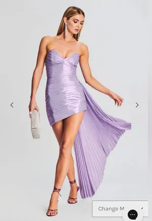 Retrofête DANIELE DRESS in dusty lilac, size XXS thumbnail 1