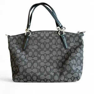 Coach Small Kelsey Satchel In Signature Jacquard thumbnail 3