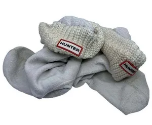Unisex Hunter Socks White Size: M thumbnail 1