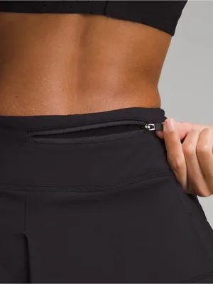 Lululemon black Pace Rival Mid-Rise Skirt with shorts Size 10 thumbnail 5