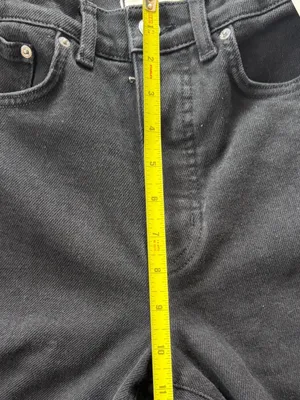 Madewell The Wide Leg Jean in Super Stretch Denim Black Frost Women’s Size 26 thumbnail 5