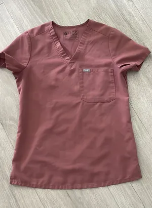 FIGS Mauve scrub Top thumbnail 1
