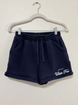 White Fox Season 7 Deep Sea Blue Lounge Sweat Shorts Size XS thumbnail 2
