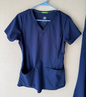 Healing Hands Scrub Top Navy blue XS thumbnail 1