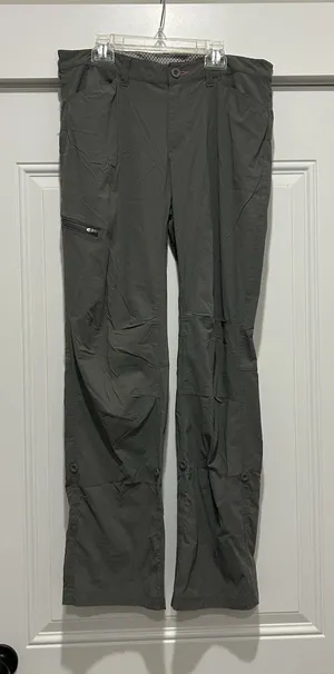 Orvis Womens Hiking Outdoor Straight Pants Sz 10 Gray Roll Hem Stretch Quick Dry thumbnail 1