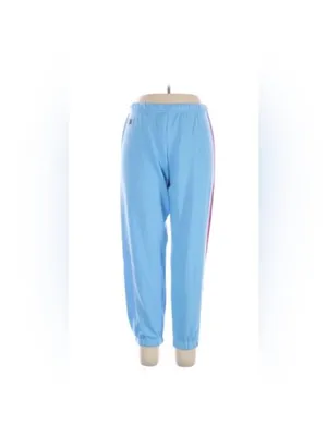 Aviator Nation Light Blue 5 striped Track Pants thumbnail 4