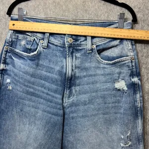 Arizona Jean Co Highest Rise Curvy Mom Distressed Denim Light Wash Women's‎ 13 thumbnail 6