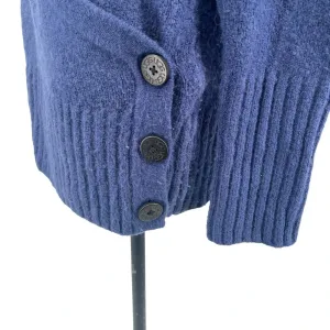 Ugg Blue Acrylic Blend Wrap Button Long Sleeve Sweater Size‎ Large thumbnail 3