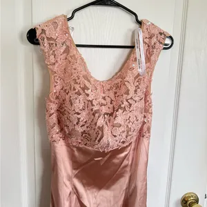 Sherri Hill NEW 53605 Blush Pink Lace Empire Waist Prom Wedding Gown thumbnail 3