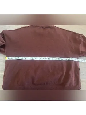Sweater Set Women's Two Piece Long Sleeve Knit Top Brown thumbnail 8