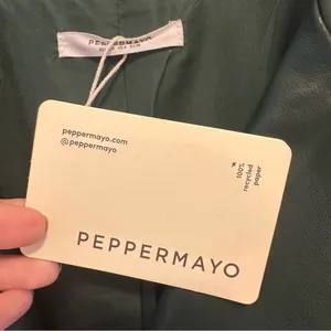 Peppermayo Exclusive - In My Natural Element PU Jacket - Dark Forest Size 4 thumbnail 6