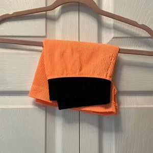 Free People Movement prajna bright orange shorts NWOT M/L‎ thumbnail 3