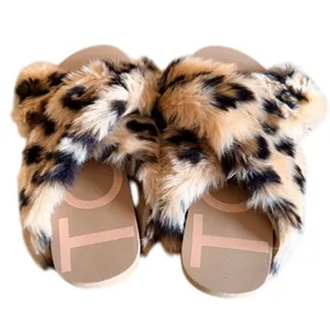 TOMS Faux Fur Leopard Slides Women’s Size 7 Slip-On Cozy Fuzzy Sandals thumbnail 5