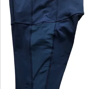 Lululemon Make A Move Navy Tights Side & Back Zip Pocket Size 6 thumbnail 4