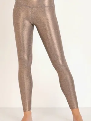 Beyond Yoga Dusted High Waisted Midi legging in Rose Gold size Small thumbnail 1