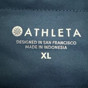 Athleta Ready Set Go Running Shorts Women XL Teal Blue Lined Zip Pocket thumbnail 11