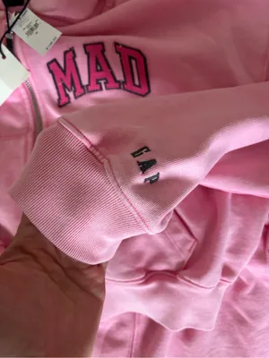 Madhappy x Gap Pink Cropped Zip Hoodie & Jogger Set - Women thumbnail 6