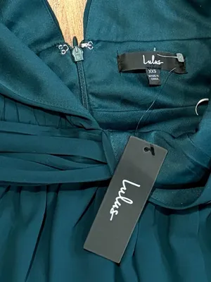 Lulu's Forest Green V-Neck Maxi Dress with High Slit thumbnail 8