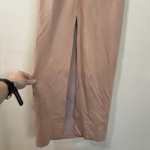 NBD Women's Small Long Dress Beige Nude‎ Cutout Slit Stretch thumbnail 6