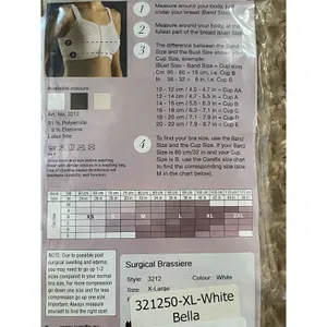 Carefix Bella Seamless Post Op Surgery Compression Bra White Size XL thumbnail 4
