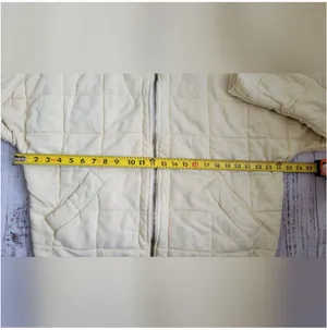 Free People Dolman Quilted Knit Jacket Cream Medium thumbnail 10