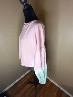 Free People Movement FP Movement Feels Right Tie Dye Puffy Sleeve Sweatshirt thumbnail 4