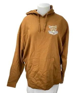 Independent Women's Brown Graphic Print Long Sleeve Hooded Hoodie Sweatshirt XL thumbnail 1