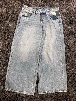 🌺Wild Fable Mid Rise Ultra Wide Leg Jeans Size 10 New🌺 thumbnail 4