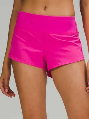 Lululemon Speed Up Shorts Sonic Pink Low Rise Size 12 NWT thumbnail 1