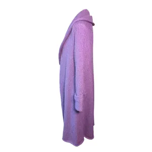 Soft Surroundings Telluride Topper XS Purple Mohair Wool Oversized Long Cardigan thumbnail 6